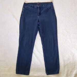 NYDJ Blue Straight Leg Jeans Classic Fit